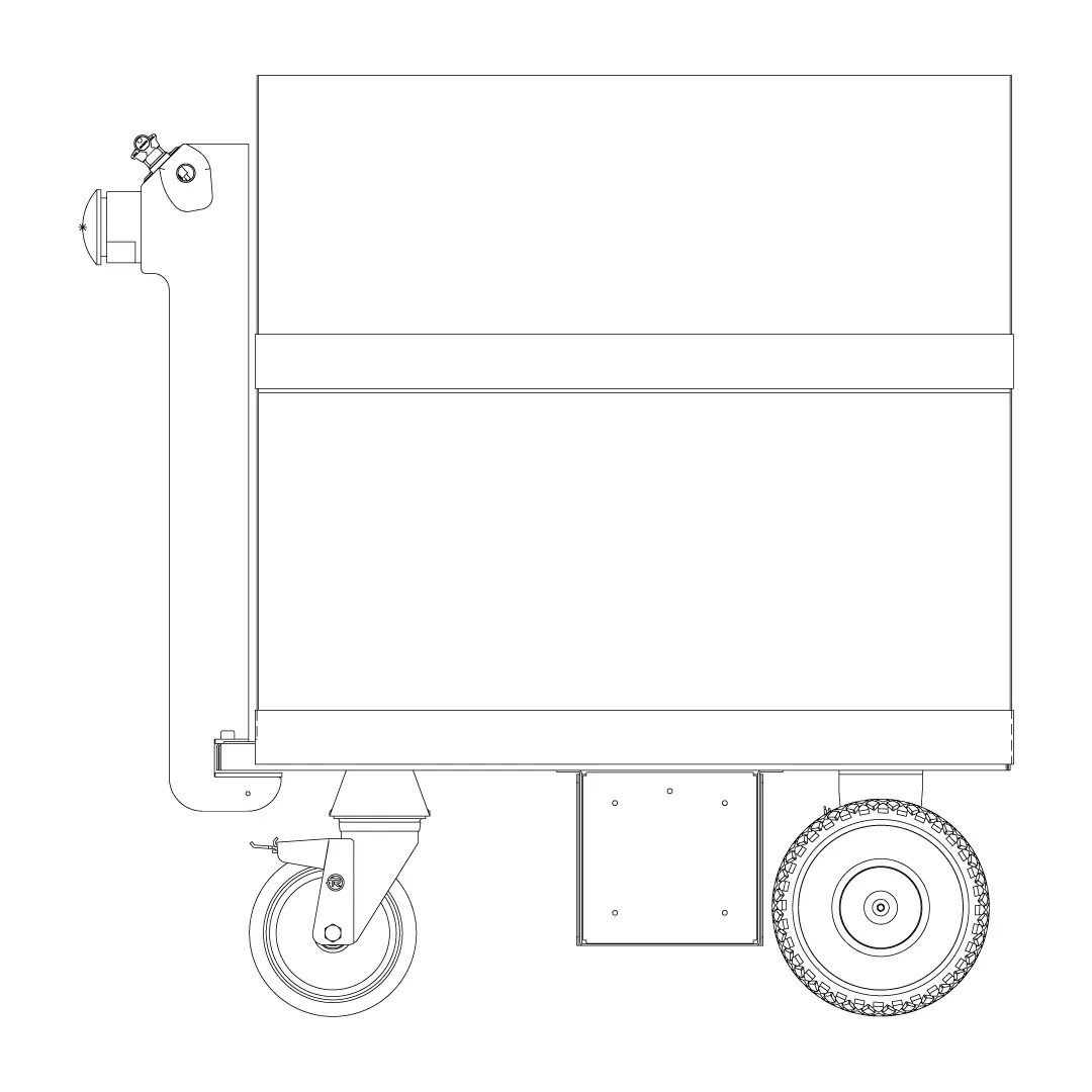 Biga Trasporto Vista Laterale FOOT Porta Faldoni